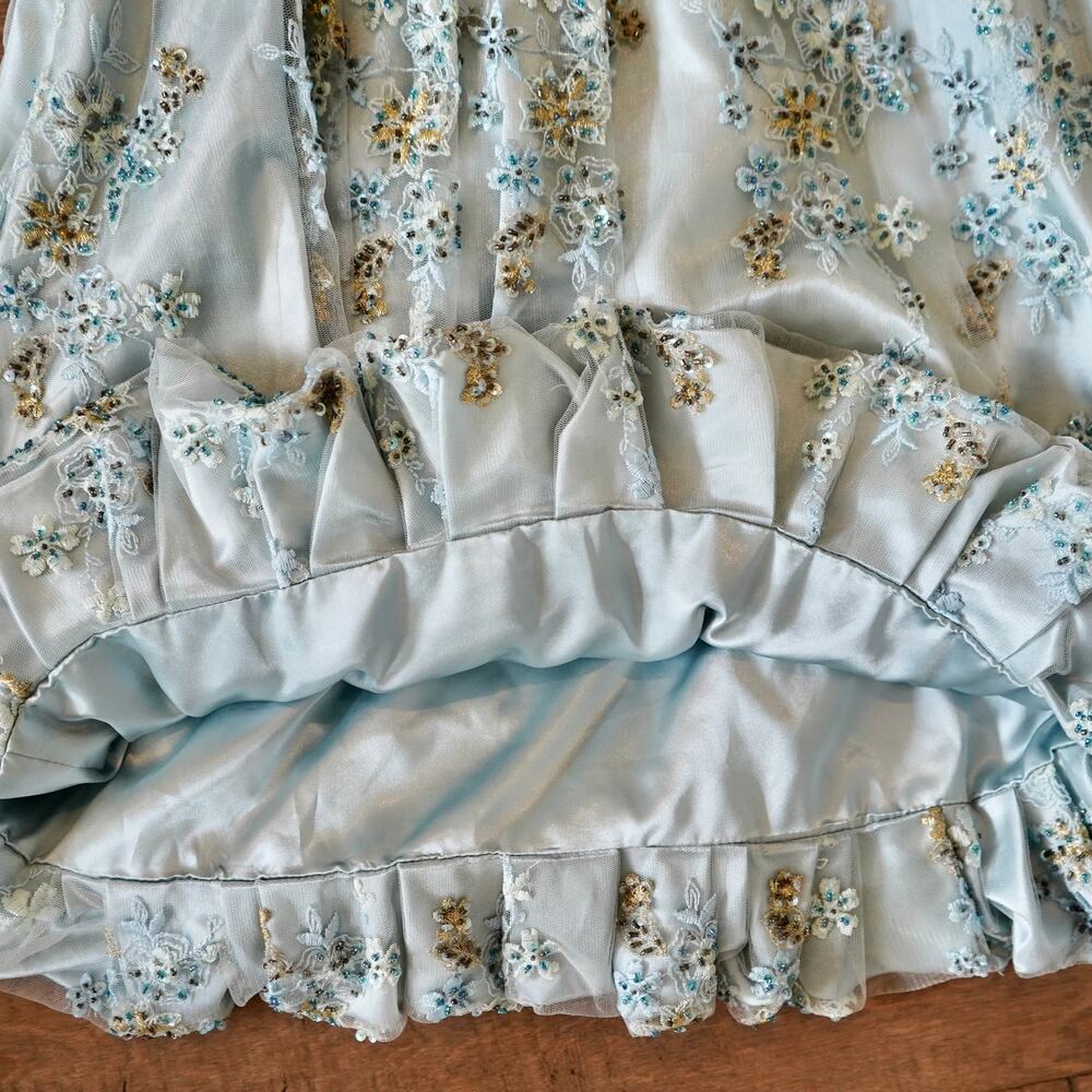 Sue Wong Nocturne Vintage Short Sequined Beaded Embroidered Fairy Dress 6 - Picture 6 of 10